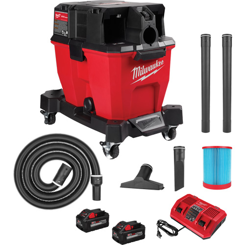 Aspirateur sec/humide sans fil &agrave; bloc-pile double M18 Fuel, 18 V, Capacit&eacute; 9 gal. Waymarc Industries Inc