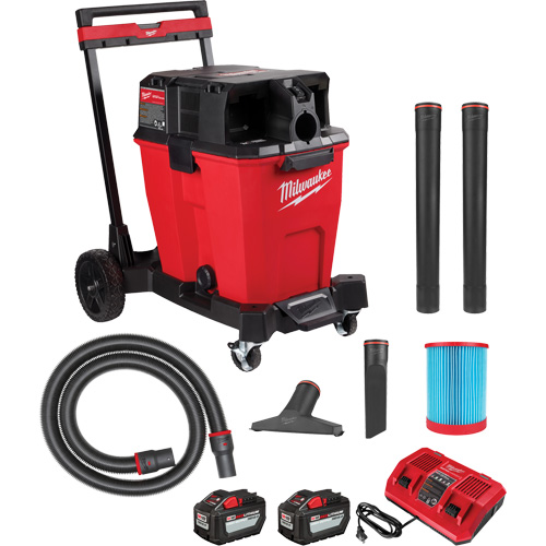 Aspirateur sec/humide sans fil &agrave; bloc-pile double M18 Fuel, 18 V, Capacit&eacute; 12 gal. Waymarc Industries Inc