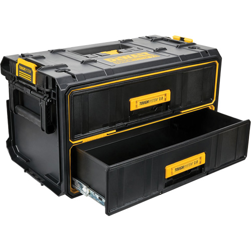 ToughSystem&reg; 2.0 Two-Drawer Unit, 12-1/3" x 12-3/5", Black/Yellow Waymarc Industries Inc