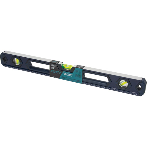 High-Accuracy Level, Box, 2' L, Aluminum, 3, Non-Magnetic Waymarc Industries Inc