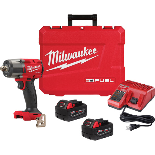 Ensemble de cl&eacute; &agrave; choc de couple moyen M18 Fuel avec cheville d'arr&ecirc;t, 18 V, Mandrin 1/2" Waymarc Industries Inc