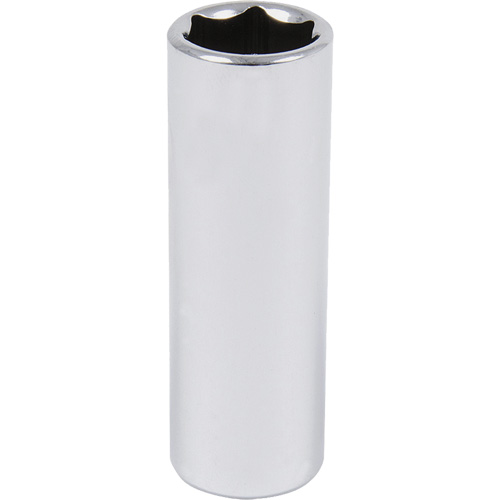 Chrome Socket, 9/16", 3/8" Drive, 6 Points, Deep Waymarc Industries Inc