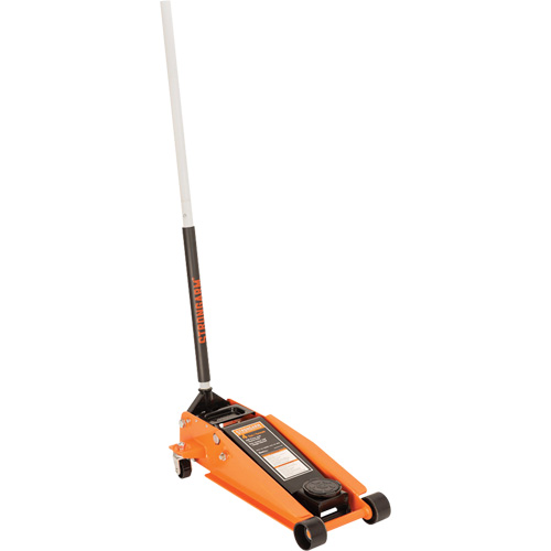 964D 2XP Floor Jack, 4 Ton(s) Capacity, 4-1/3" Lowered, 20-1/2" Raised, Manual Hydraulic Waymarc Industries Inc