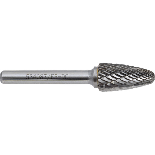 F5-DC Jet-Kut&reg; GP Carbide Burr, 1/2" Dia., 1" Depth of Cut Waymarc Industries Inc