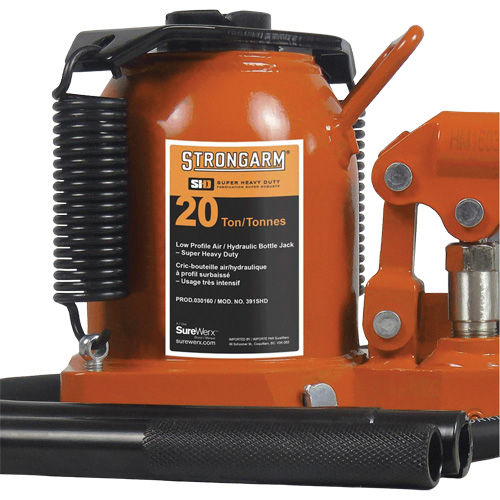 Air Assist Bottle Jacks, 20 Ton(s), Air Hydraulic Waymarc Industries Inc