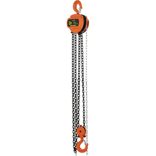 VHC Series Chain Hoists, 10' Lift, 6600 lbs. (3 tons) Capacity, Alloy Steel Chain Waymarc Industries Inc
