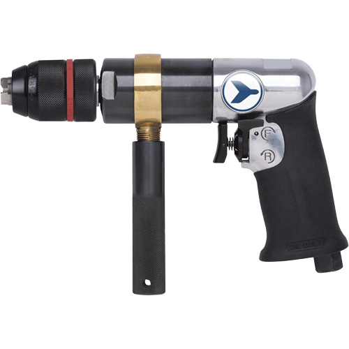 AD12VSR Perceuse pneumatique &agrave; vitesse variable, 6 pi³/min, 1/4" NPT, 1/2" mandrin, Sans cl&eacute; Waymarc Industries Inc