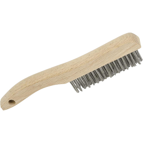 4SHSS Brosse &agrave; r&eacute;curer manuelle, Acier inoxydable, 4 x 16 rangs de fils, Longueur 10" Waymarc Industries Inc