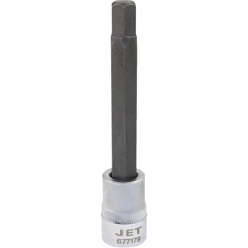Extra-Long Bit Sockets, Hex, 9 mm x 4" L, 3/8" Drive Waymarc Industries Inc