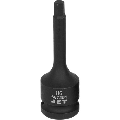 Impact Socket Bits, Hex, 6 mm x 1/2" Drive Waymarc Industries Inc