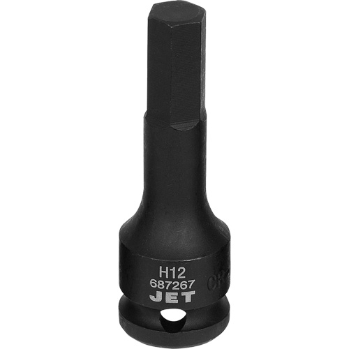 Impact Socket Bits, Hex, 12 mm x 1/2" Drive Waymarc Industries Inc