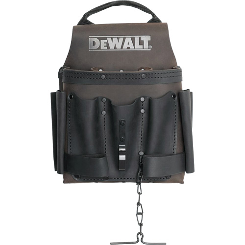 Electrician Tool Pouch, Multiple Tool Holder, Leather, 8 Pockets Waymarc Industries Inc