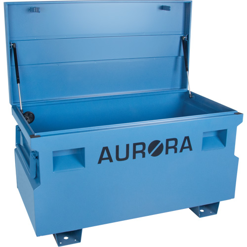 Jobsite Tool Box, 48" x 24" x 27-3/5", Steel, Blue Waymarc Industries Inc