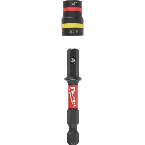 Shockwave Impact Duty Quik-Clear 2-in-1 Nut Driver, 5/16"/1/4" Drive, 2-1/4" L, Magnetic Waymarc Industries Inc