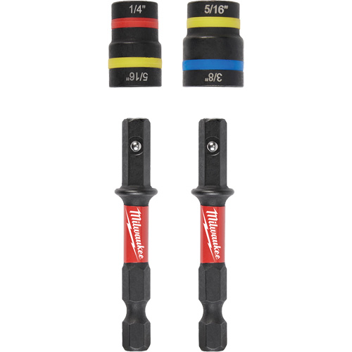 Jeu de tourne-&eacute;crous 2-en-1 Shockwave Impact Duty Quik-Clear, 5/16"/1/4"/3/8" prise, 2-1/2" lo, Magn&eacute;tique Waymarc Industries Inc