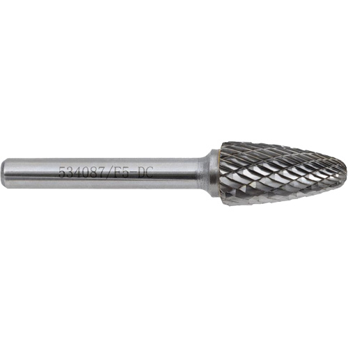 F1-DC JET-KUT Tree Shape Bur (Radius End), 1/4" Dia. Waymarc Industries Inc