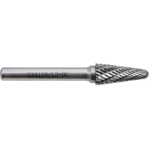 L3-DC Fraise conique 9 JET-KUT (embout rayon), 3/8" dia. Waymarc Industries Inc