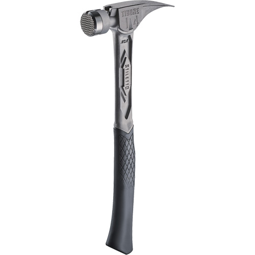 TIBONE Milled Titanium Framing Hammer, 14 oz., Solid Steel Handle, 15-1/4" L Waymarc Industries Inc