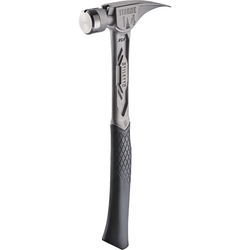 TIBONE Smooth Titanium Framing Hammer, 14 oz., Solid Steel Handle, 15-1/4" L Waymarc Industries Inc