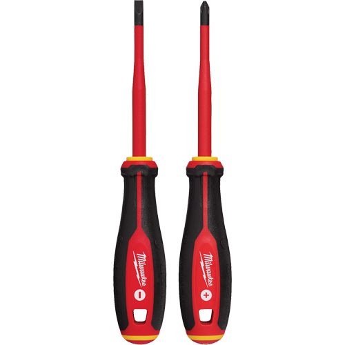 Insulated Slim Tip Screwdriver Set, 2 Pcs., Magnetic Waymarc Industries Inc