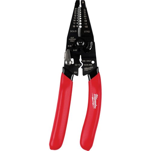 Multi-Purpose Dipped Grip Wire Stripper & Cutter with Reinforced Head Waymarc Industries Inc