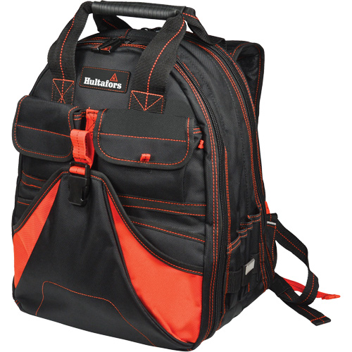 Deluxe Tool Backpack, Black/Red, Ballistic/Polyester Waymarc Industries Inc