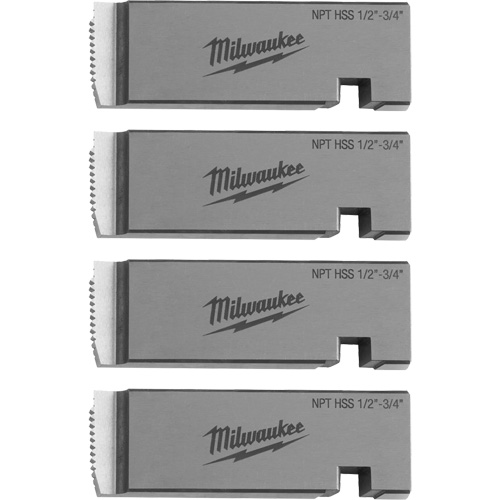 Fili&egrave;res de filetage pour tuyaux universel NPT, Pour tuyau de 1/2"-3/4", Haute vitesse pour acier inoxydable Waymarc Industries Inc