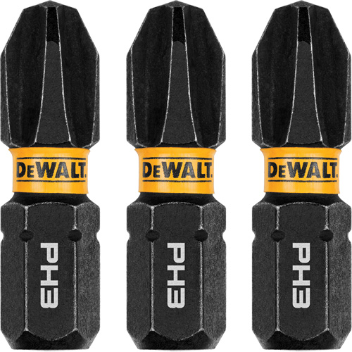 3-Piece FLEXTORQ&reg; Impact Screwdriving Bits, Phillips, #3, 1/4" Drive Waymarc Industries Inc