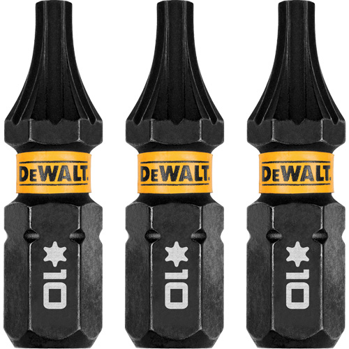 3-Piece FLEXTORQ&reg; Impact Screwdriving Bits, Torx, T-10, 1/4" Drive Waymarc Industries Inc