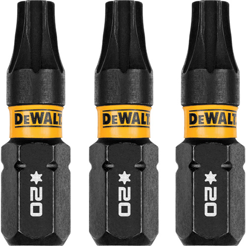 3-Piece FLEXTORQ&reg; Impact Screwdriving Bits, Torx, T-20, 1/4" Drive Waymarc Industries Inc