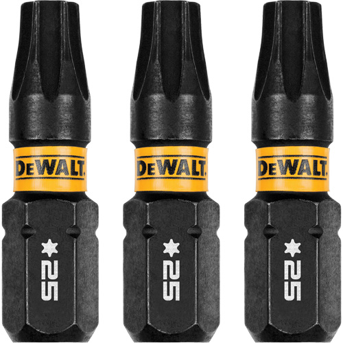 3-Piece FLEXTORQ&reg; Impact Screwdriving Bits, Torx, T-25, 1/4" Drive Waymarc Industries Inc