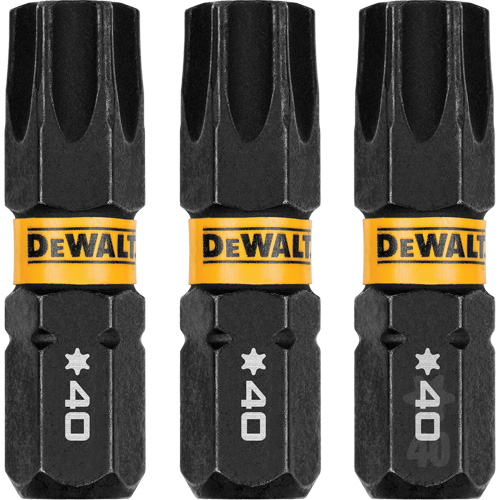 3-Piece FLEXTORQ&reg; Impact Screwdriving Bits, Torx, T-40, 1/4" Drive Waymarc Industries Inc