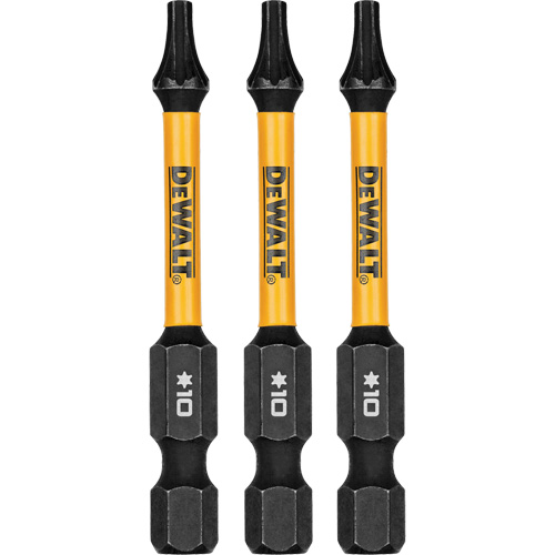 3-Piece FLEXTORQ&reg; Impact Screwdriving Bits, Torx, T-10, 1/4" Drive Waymarc Industries Inc