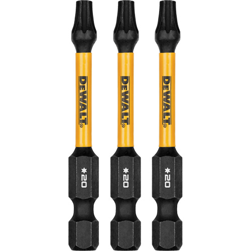 Forets pour tournevis &agrave; chocs FLEXTORQ 3 mcx, Torx, T-20, Prise 1/4" Waymarc Industries Inc