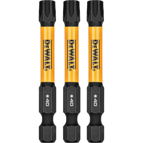 3-Piece FLEXTORQ&reg; Impact Screwdriving Bits, Torx, T-40, 1/4" Drive Waymarc Industries Inc