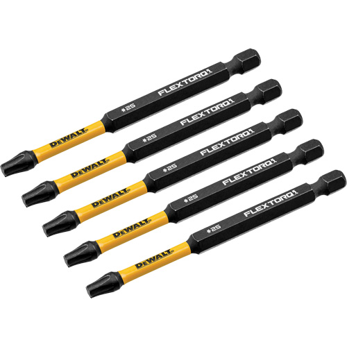 FLEXTORQ&reg; Impact Driver Bit, Torx, T-25 Tip, 1/4" Drive Size, 3-1/2" Length Waymarc Industries Inc