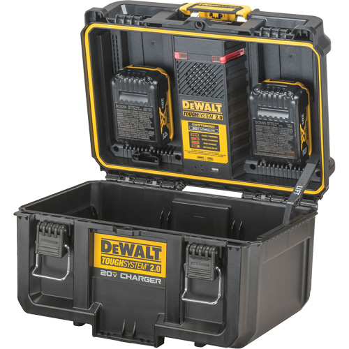 ToughSystem&reg; 2.0 20V Dual Port Charger, 14" x 15" x 9", Black/Yellow Waymarc Industries Inc