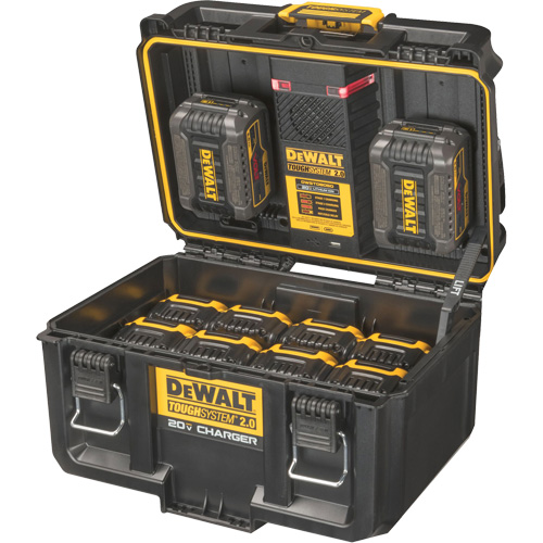 ToughSystem&reg; 2.0 20V Dual Port Charger, 14" x 15" x 9", Black/Yellow Waymarc Industries Inc