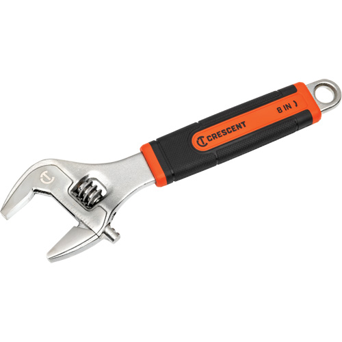 Adjustable Wrench, 8" L, 2-1/5"/31 mm Max Width, Chrome/Polished Waymarc Industries Inc