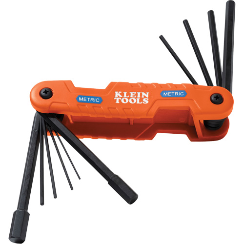 Pro Folding Hex Key Set, 10 Pcs., Metric Waymarc Industries Inc