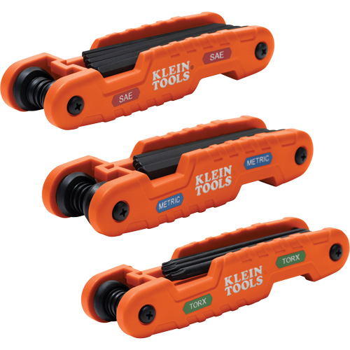 Jeu pliant de cl&eacute;s hexagonales Pro, 31 mcx, M&eacute;trique & imp&eacute;rial/Torx Waymarc Industries Inc