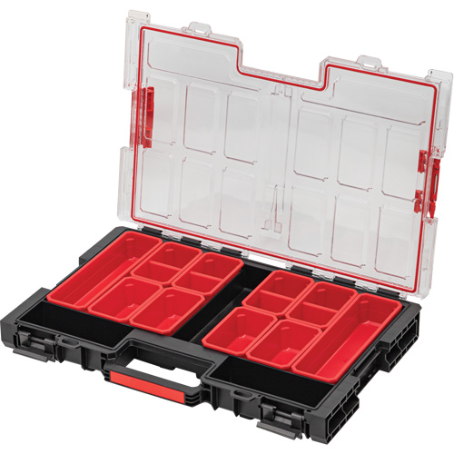 Arx&reg; Large Organizer with Bins, 21" x 15" x 3", Black Waymarc Industries Inc