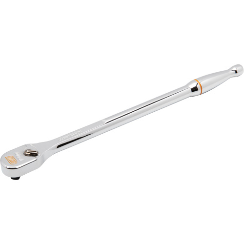 Rochet &agrave; t&ecirc;te chrom&eacute;e enti&egrave;rement polie en goutte avec manche extra long 120XP, Prise de 1/4", Poign&eacute;e Ergonomique Waymarc Industries Inc