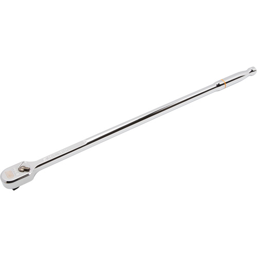 Rochet &agrave; t&ecirc;te chrom&eacute;e enti&egrave;rement polie en goutte avec manche extra long 120XP, Prise de 3/8", Poign&eacute;e Ergonomique Waymarc Industries Inc
