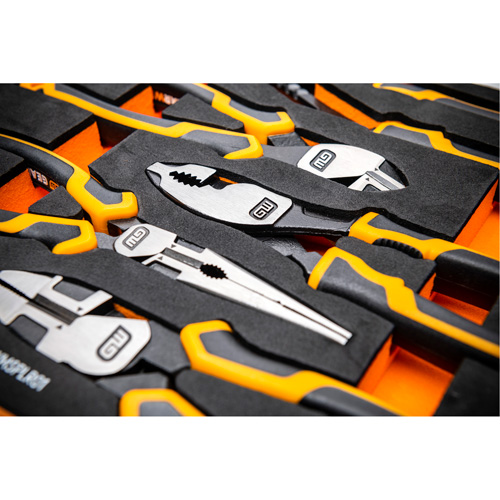 PITBULL Cushion Grip Pliers Set in Foam Storage Tray, 5 Pieces Waymarc Industries Inc