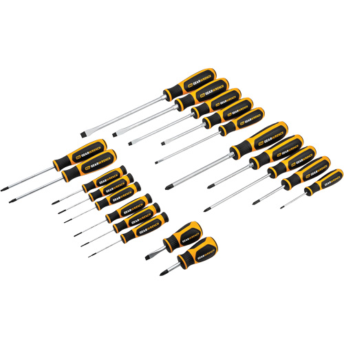 Jeu de tournevis bimat&eacute;riau &agrave; fente, Phillips, Torx, 20 mcx. Waymarc Industries Inc