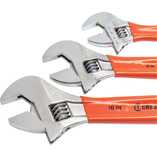 Cushion Grip Wrench Set, Adjustable, 3 Pieces Waymarc Industries Inc