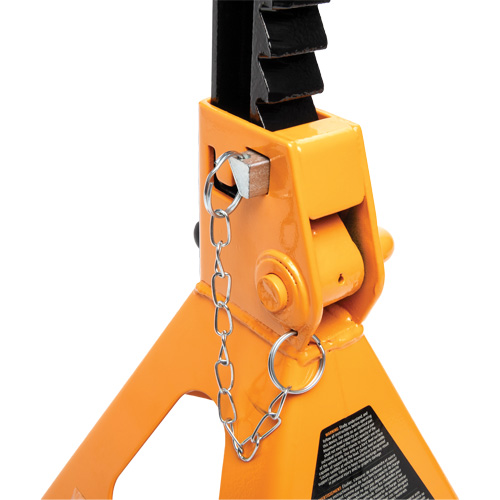 Ratcheting Jack Stand, Locking Pin, 6 tons Capacity, 15-3/4" - 24-1/2" H Waymarc Industries Inc