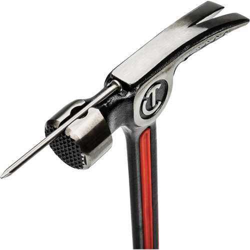 Steel Milled-Face Framing Hammer, 22 oz., Solid Steel Handle, 16" L Waymarc Industries Inc