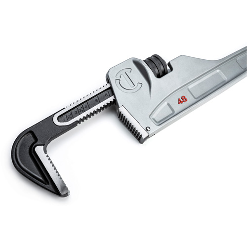 Pipe Wrench, 6" Jaw Capacity, 48" Long, Powder Coated Finish, Non-Ergonomic Handle Waymarc Industries Inc